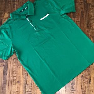 NWOT 18 Greens Large green golf polo